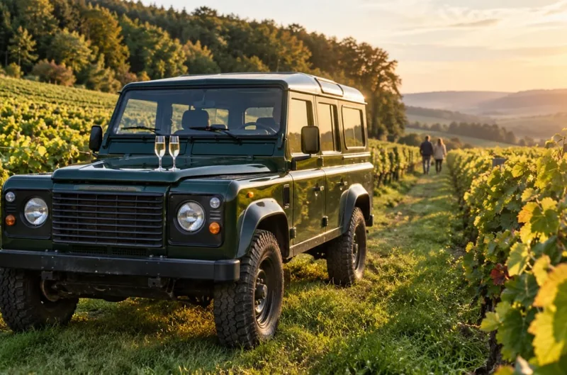 Vineyard Land Rover Ride & Tasting in Reims